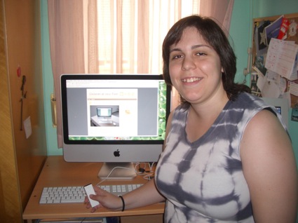 Cris y su iMac